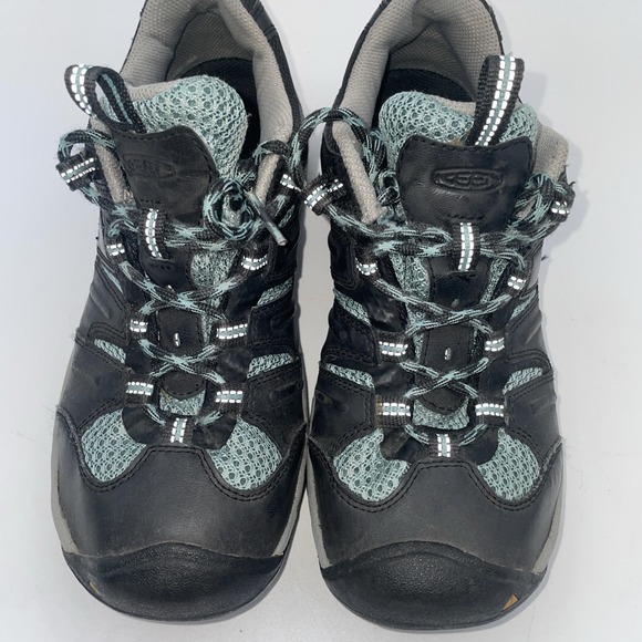 Keen Shoes Womens 8.5 Voyageur Athletic Hiking Sneakers Green Leather Lace Up - Picture 2 of 7